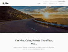 Tablet Screenshot of driftercarhire.com